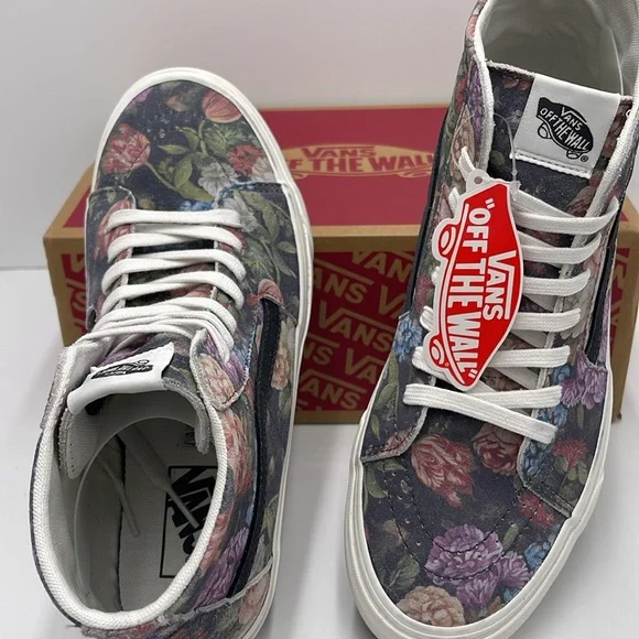 Vans Men’s Moody Floral Sk8-Hi Tapered Sneakers Grey/White
VN0A7Q621XM - Picture 12 of 16